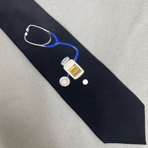 Vicky Davis Men's Necktie Silk Take Two Aspirin Doctor Novelty Tie